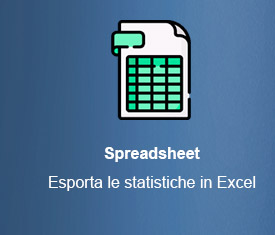 Spreadsheet - Esporta le statistiche su Excel